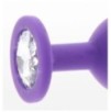 Plug Bijou Diamond Booty M 7 x 3.5cm Violet