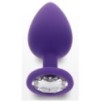 Plug Bijou Diamond Booty L 9 x 4cm Violet