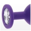 Plug Bijou Diamond Booty L 9 x 4cm Violet