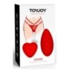 Stimulateur de clitoris avec culotte dentelle Divine Panty Rouge