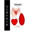 Stimulateur de clitoris avec culotte dentelle Divine Panty Rouge