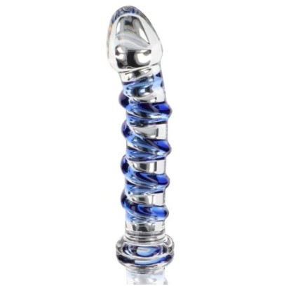 Gode en verre G-Spot Gemstone 17 x 3.7cm- Godes en Verre en stock sur Fun et plaisirs