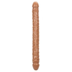 Double Gode Size Queen 43 x 4.2cm Marron- Godes Doubles en stock sur Fun et plaisirs