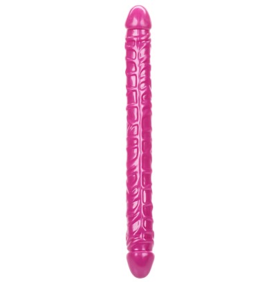 Double Gode Size Queen 43 x 4.2cm Rose- Godes Doubles en stock sur Fun et plaisirs