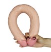 Double Dildo Realistic Slim 44 x 4.5cm