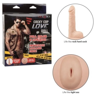 Poupée Gonflable Homme Cocky Cop Sexe 13cm- Masturbateurs Réaliste Homme en stock sur Fun et plaisirs