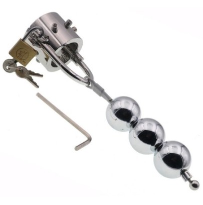 Ballstretcher en métal Split N' Piks 30mm | Poids 570g- Travail Testicules en stock sur Fun et plaisirs