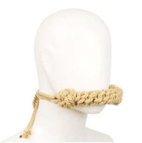 Bâillon Cordage Hemp Gag 12cm- Baillons BDSM en stock sur Fun et plaisirs