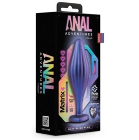 Plug Bijou Anal Wavy Bling Matrix 10 x 3.5cm