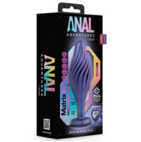 Plug Bijou Anal Silicone Swirling Bling 10 x 3.5cm