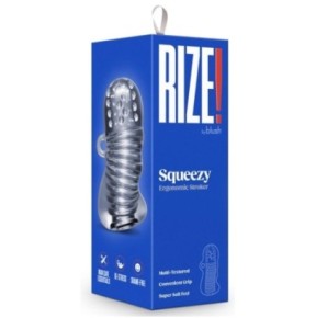 Masturbateur transparent Rize Squeezy 10.5cm