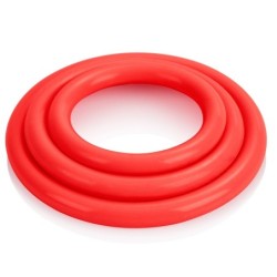 Tri-Rings Cockring Rouge- Cockrings Flexibles en stock sur Fun et plaisirs