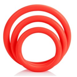 Tri-Rings Cockring Rouge