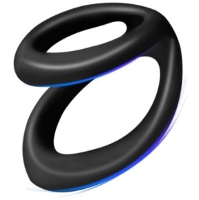 Double Cockring Uplift 40mm Noir- Cockrings Flexibles en stock sur Fun et plaisirs