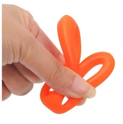 Double Cockring Uplift 40mm Orange- Cockrings Flexibles en stock sur Fun et plaisirs