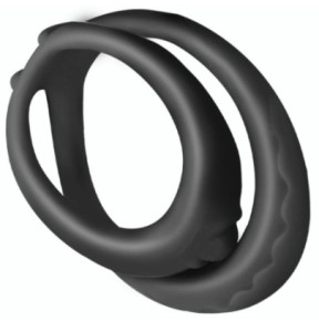 Double Cockring Soft Duo 40mm Noir- Cockrings Flexibles en stock sur Fun et plaisirs