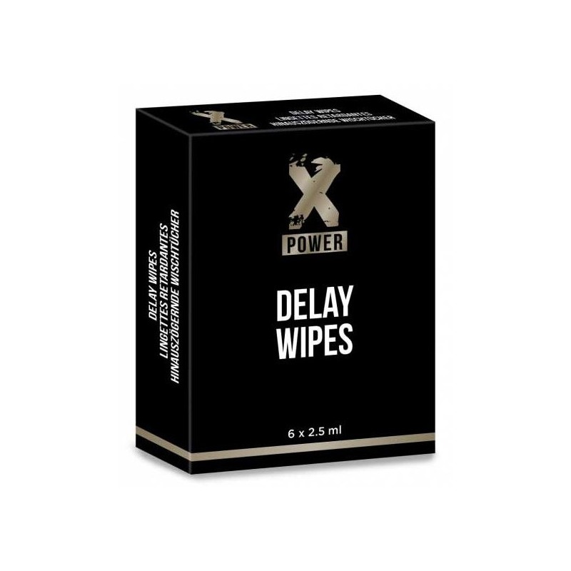 Lingetttes retardantes Delay Wipes XPower x6