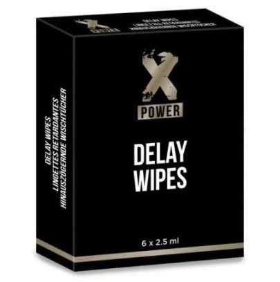 Lingetttes retardantes Delay Wipes XPower x6- Retarder l'Éjaculation en stock sur Fun et plaisirs