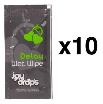 Lingettes retardantes Wipe Delay x10- Retarder l'Éjaculation en stock sur Fun et plaisirs