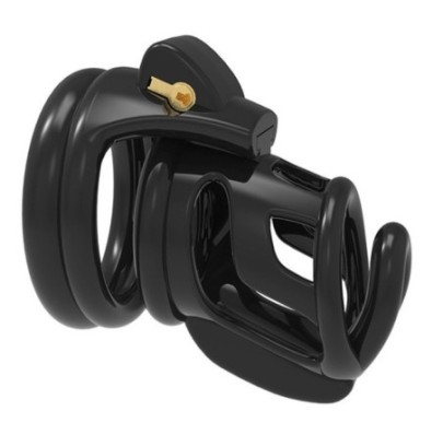 Cage de chasteté Gest Lock 7.5 x 3cm Noire- Cages de Chasteté en stock sur Fun et plaisirs