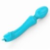 Wand Vibrant avec Langue Magic Head 20cm Turquoise