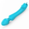 Wand Vibrant avec Langue Magic Head 20cm Turquoise