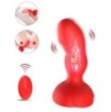 Plug vibrant Rosy Juliet 10 x 3.5cm Rouge