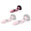 Gode Cobra Snake S 18 x 5cm Noir-Rose