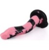 Gode Cobra Snake S 18 x 5cm Noir-Rose