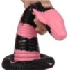 Gode Cobra Snake S 18 x 5cm Noir-Rose