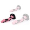 Gode Cobra Snake M 22 x 6cm Noir-Rose