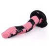 Gode Cobra Snake M 22 x 6cm Noir-Rose