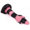 Gode Cobra Snake M 22 x 6cm Noir-Rose