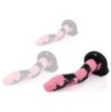 Gode Cobra Snake L 26 x 7cm Noir-Rose