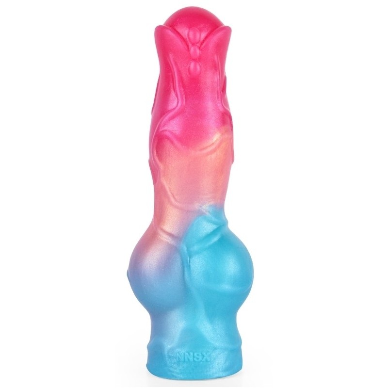 Gaine de pénis Nott Very Dick 18 x 6.5cm Rose-Bleu