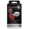 Bijou anal Round Gem S 6 x 2.6cm Argenté-Rouge