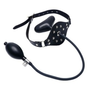 Bâillon gonflable Kinky Gag Noir- Baillons BDSM en stock sur Fun et plaisirs