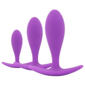 Kit de 3 Mini Plugs Training Curve Violet- Plugs Débutant & Kits en stock sur Fun et plaisirs