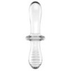 Gode en verre Double Crystal 18.5 x 3.5cm Transparent