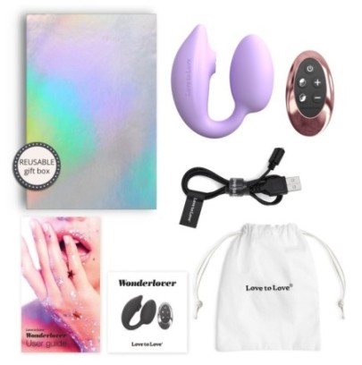 Stimulateur Clitoris et Point G Wonderlover Love to Love Mauve