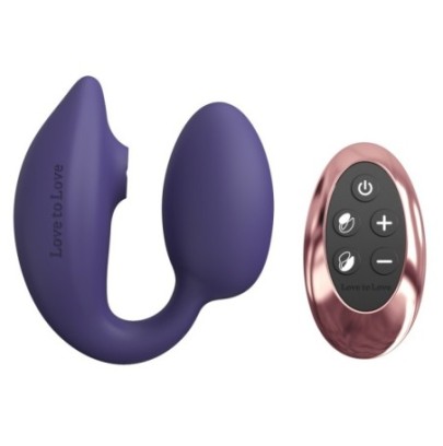 Stimulateur Clitoris et Point G Wonderlover Love to Love Indigo- Stimulateurs à Aspiration en stock sur Fun et plaisirs