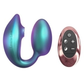 Stimulateur Clitoris et Point G Wonderlover Love to Love Bleu- Stimulateurs à Aspiration en stock sur Fun et plaisirs