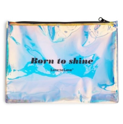 Pochette de rangement Born to Shine Zip noir- Playroom Donjon en stock sur Fun et plaisirs