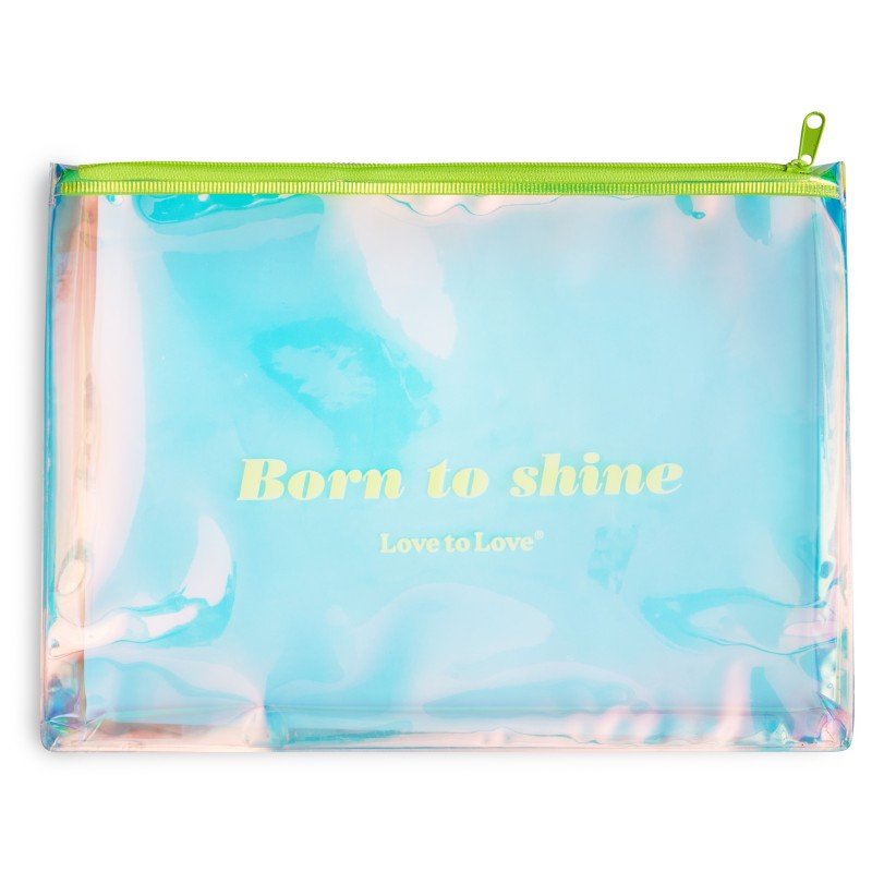 Pochette de rangement Born to Shine Zip jaune