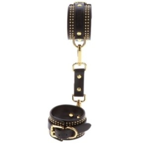 Menottes de poignets Studded Vogue Noires- Menottes en stock sur Fun et plaisirs