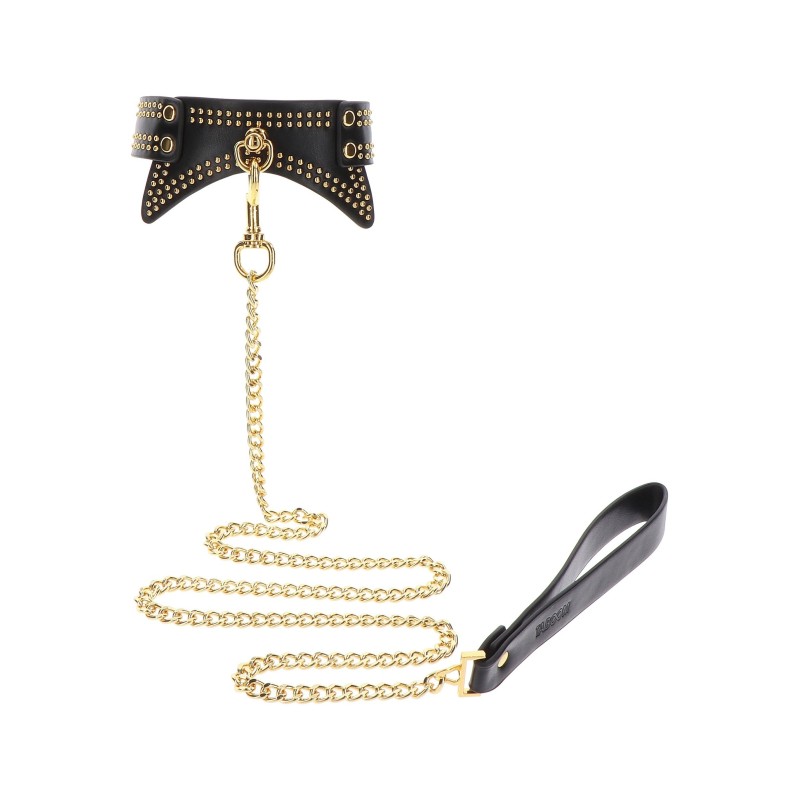 Collier et Laisse Studded Vogue Noir