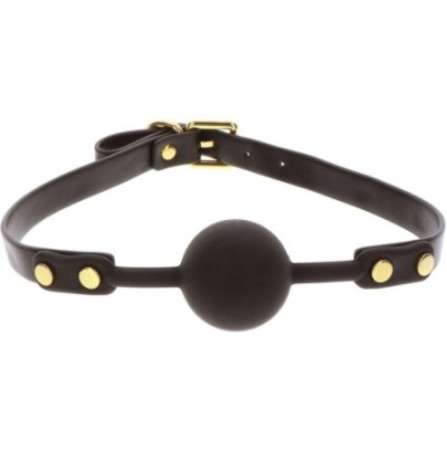 Bâillon Boule Gag Vogue Noir- Baillons BDSM en stock sur Fun et plaisirs