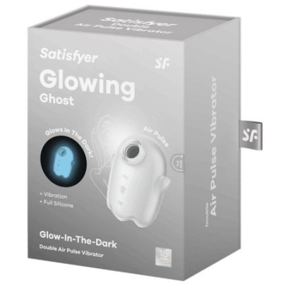 Stimulateur de clitoris Glowing Ghost Blanc