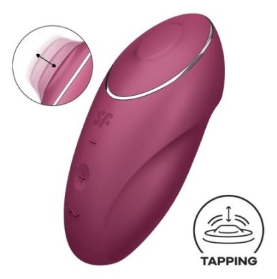 Stimulateur de Clitoris Tap & Climax 1 Framboise- 100% Clitoris en stock sur Fun et plaisirs