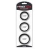 Pack de 3 cockrings silicone SiliRing Noirs